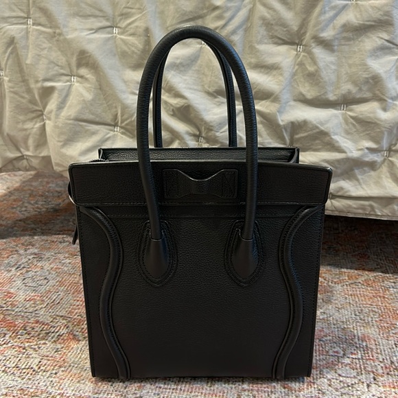 Celine Micro Luggage Handbag - Black - Picture 8 of 17